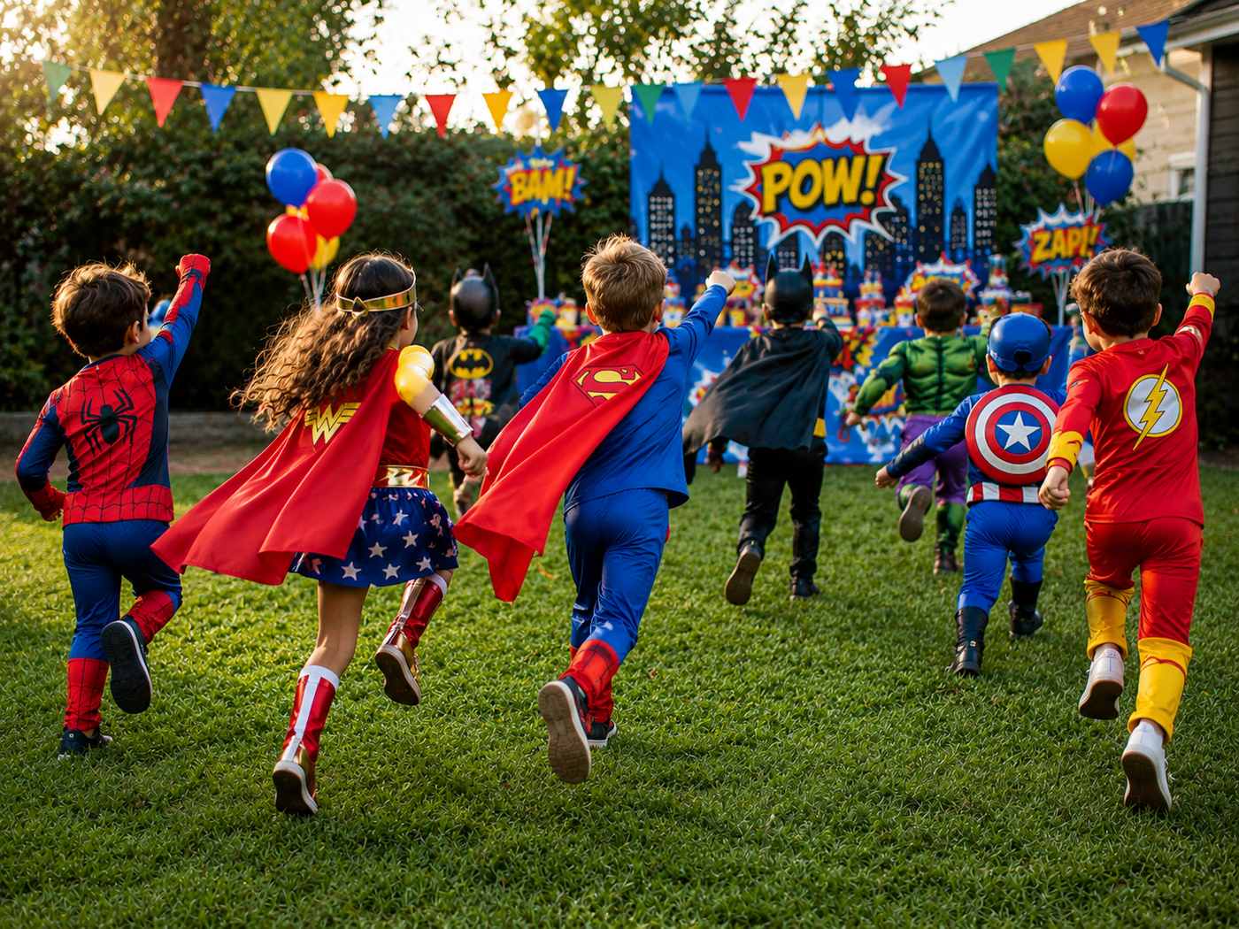 Mottoparty Superheld  Superheld-Einschulung-Birthdaybuddys-Kinderanimation-Kinderbetreuung-Kindergeburtstag-Oranienburg-Kinderparty